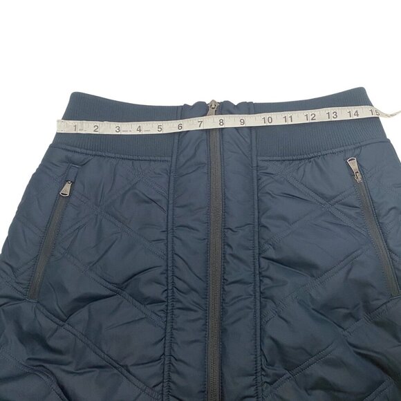 PrAna quilted winter puffer skirt with thick high pile fleece lining women’s M - Picture 9 of 12